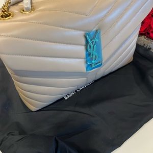 LOULOU MEDIUM CHAIN BAG IN QUILTED "Y" LEATHER